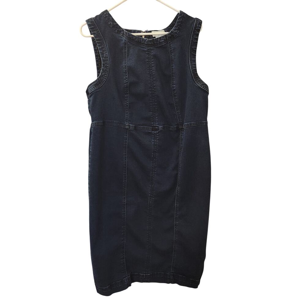Ava & Viv Black Jean Pencil Midi Dress Size 17
